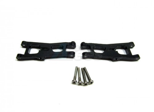 GPM Racing Team Losi Micro T Aluminum Front Lower Arm With Screws - 1 Pair Set Black