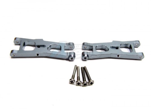 GPM Racing Team Losi Micro T Aluminum Front Lower Arm With Screws - 1 Pair Set Gun Metal
