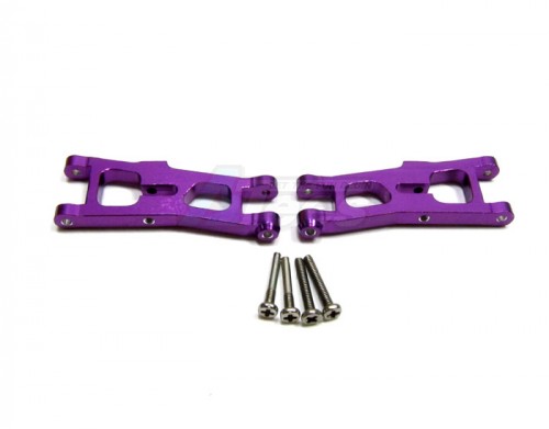 GPM Racing Team Losi Micro T Aluminum Front Lower Arm With Screws - 1 Pair Set Purple
