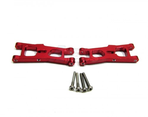 GPM Racing Team Losi Micro T Aluminum Front Lower Arm With Screws - 1 Pair Set Red