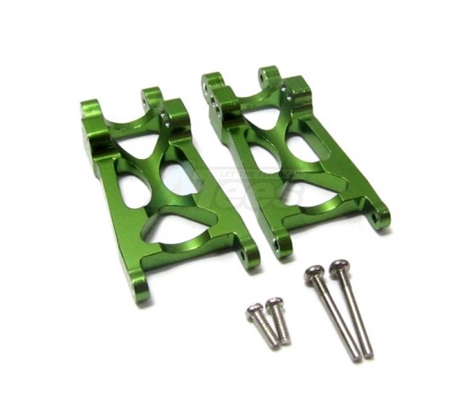GPM Racing Team Losi Micro Desert Truck Aluminum Rear Lower Arm With Screws - 1 Pair Set Green