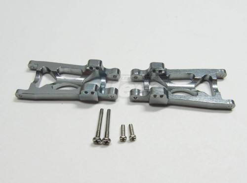 GPM Racing Team Losi Micro T Aluminum Rear Lower Arm With Screws - 1 Pair Set Gun Metal