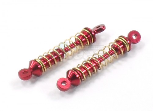 GPM Racing Team Losi Raminator Micro T Aluminum Rear Adjustable Shock (31mm) - 1 Pair Set Red
