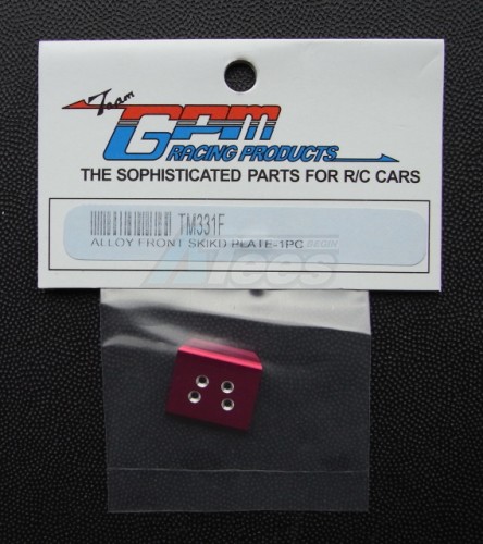 GPM Racing Team Losi Raminator Micro T Aluminum Front Skid Plate - 1PC Red