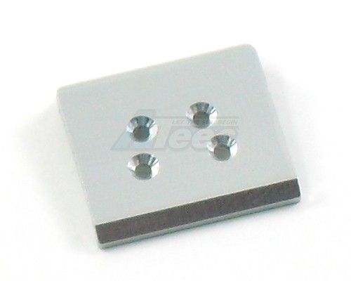 GPM Racing Team Losi Micro T Aluminum Front Skid Plate Silver