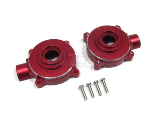 GPM Racing Traxxas E-Maxx 2 Aluminum Front / Rear Gear Box 1 Pair Red