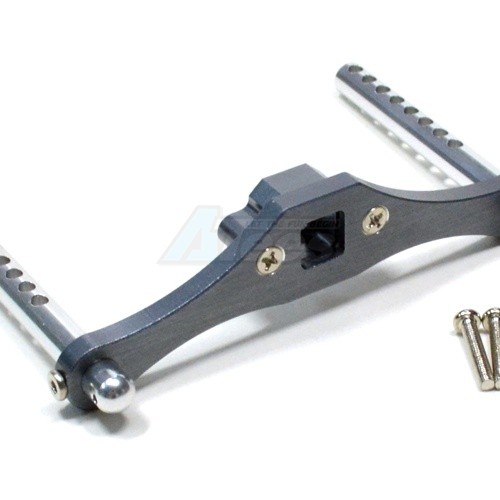 GPM Racing Traxxas T-Maxx Aluminum Rear Body M0unt Plate With Post & Screws 100mm 1 Pair Set Gun Metal