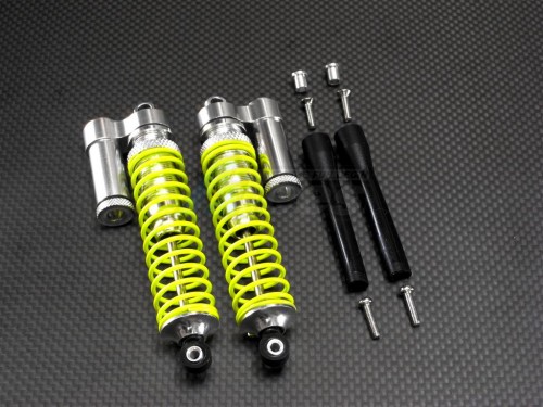 GPM Racing Traxxas T-Maxx Aluminum Front / Rear Damper - Special Downward Design With Screws & Collars - 100mm -1pr Set Blue