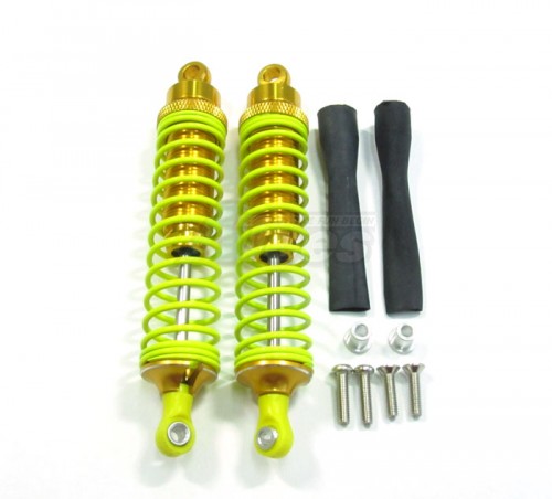 GPM Racing Traxxas T-Maxx Aluminum Front / Rear Damper With Screws & Collars - 100mm Long 1 Pair Set Gold