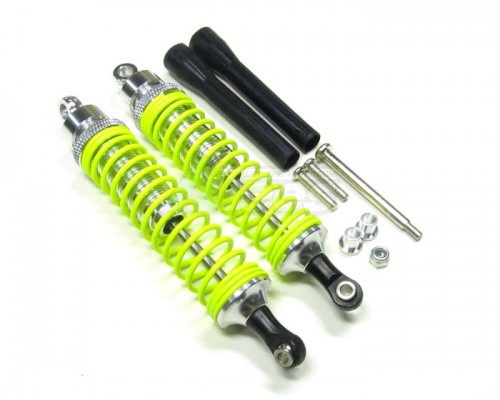 GPM Racing Traxxas T-Maxx Aluminum Front / Rear Damper With Screws & Collars - 100mm Long 1 Pair Set Silver