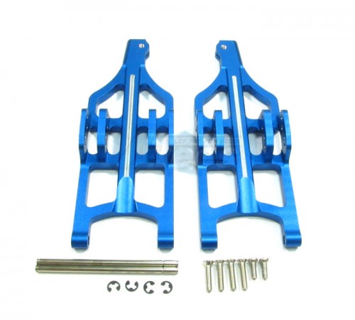 GPM Racing Traxxas E-Maxx 2 Aluminum Front / Rear Lower Arm With Pins & Screws & E - Clips 1 Pair Set Blue