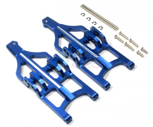 GPM Racing Traxxas E-Maxx Aluminum Front / Rear Lower Arm With Pins & Screws & E - Clips 1 Pair Set Dark Blue