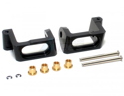 GPM Racing HPI Trophy 3.5 Aluminum Front C-hub - 1pr Set Black