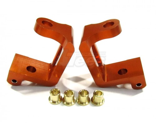GPM Racing HPI Trophy 3.5 Aluminum Front C-hub - 1pr Set Orange
