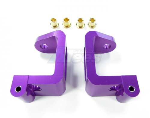 GPM Racing HPI Trophy 3.5 Aluminum Front C-hub - 1 Pair Set Purple