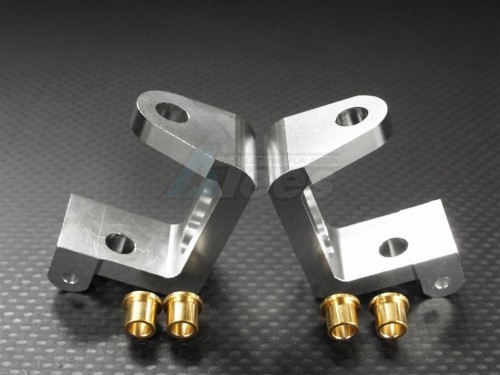 GPM Racing HPI Trophy 3.5 Aluminum Front C-hub - 1 Pair Set Silver