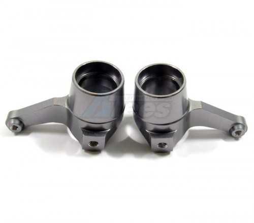 GPM Racing HPI Trophy 3.5 Aluminum Front Knuckle Arm - 1 Pair Gun Metal