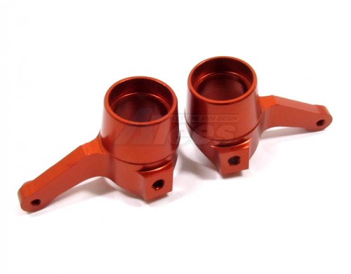 GPM Racing HPI Trophy 3.5 Aluminum Front Knuckle Arm - 1pr Orange
