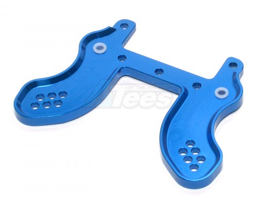 GPM Racing HPI Trophy 3.5 Aluminum Front Damper Plate - 1pc Blue