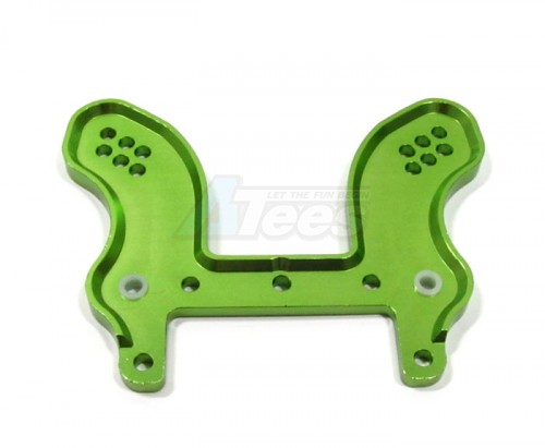 GPM Racing HPI Trophy 3.5 Aluminum Front Damper Plate - 1 Pair Green