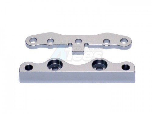 GPM Racing HPI Trophy 4.6 Truggy Aluminum Front Suspension Holder Mount - 1set Gun Metal