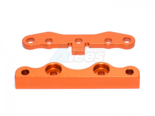 GPM Racing HPI Trophy 4.6 Truggy Aluminum Front Suspension Holder Mount - 1set Orange