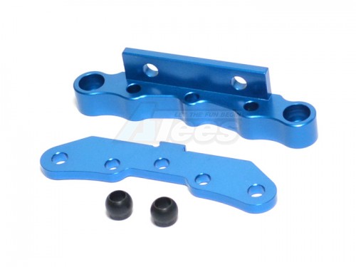 GPM Racing HPI Trophy 4.6 Truggy Aluminum Rear Suspension Holder Mount - 1set Blue