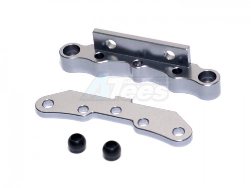 GPM Racing HPI Trophy 4.6 Truggy Aluminum Rear Suspension Holder Mount - 1set Gun Metal