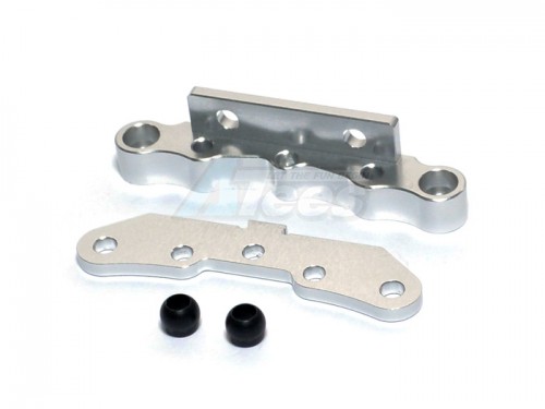 GPM Racing HPI Trophy 4.6 Truggy Aluminum Rear Suspension Holder Mount - 1set Silver