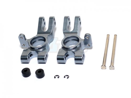 GPM Racing HPI Trophy 4.6 Truggy Aluminum Rear Wheel Hub - 1pr Gun Metal