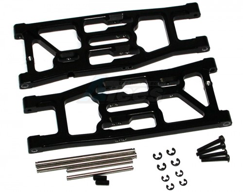 GPM Racing HPI Trophy 4.6 Truggy Aluminum Rear Lower Suspension Arm - 1pr Black