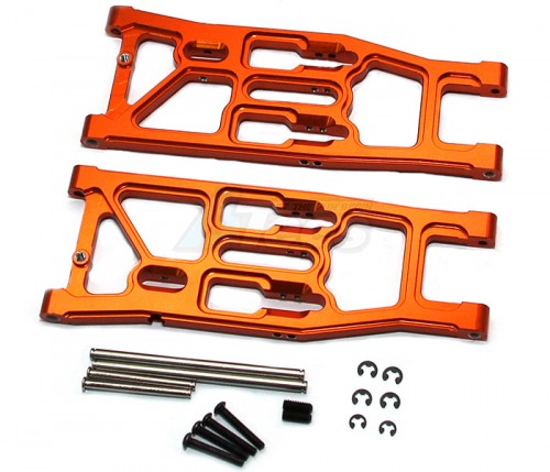 GPM Racing HPI Trophy 4.6 Truggy Aluminum Rear Lower Suspension Arm - 1pr Orange