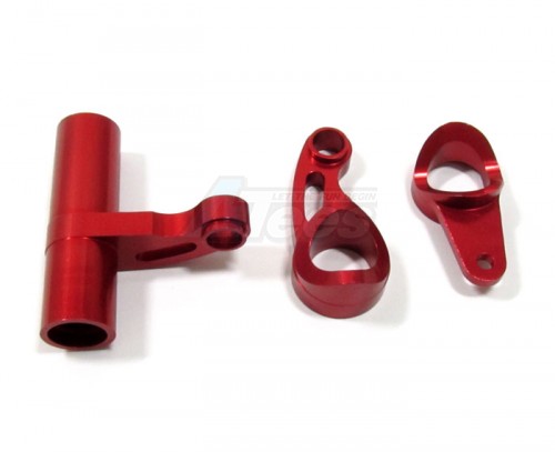 GPM Racing HPI Trophy 3.5 Aluminum Steering Assembly - 3 Pcs Set Red