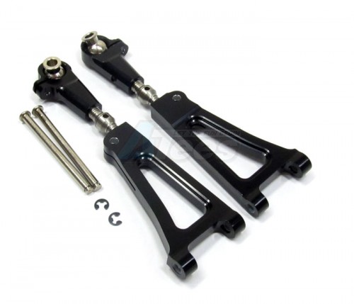 GPM Racing HPI Trophy 3.5 Aluminum Front Upper Arm - 1 Pair Set Black