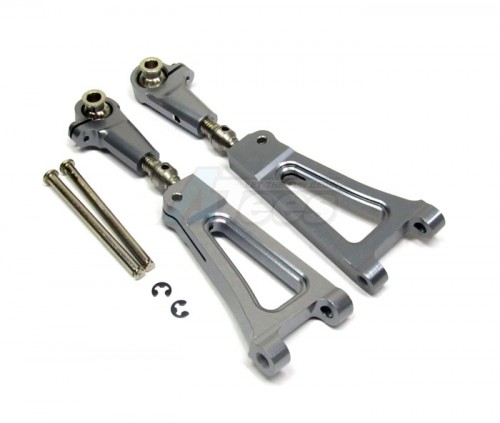 GPM Racing HPI Trophy 3.5 Aluminum Front Upper Arm - 1 Pair Set Gun Metal