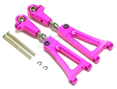 GPM Racing HPI Trophy 3.5 Aluminum Front Upper Arm - 1pr Set Pink