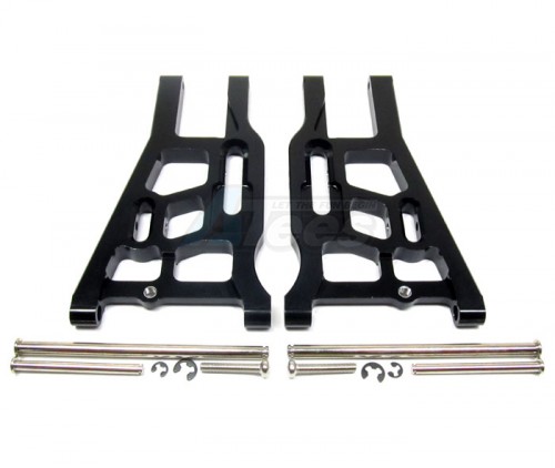 GPM Racing HPI Trophy 3.5 Aluminum Front Lower Arm - 1 Pair Set Black
