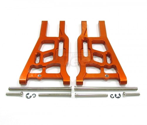 GPM Racing HPI Trophy 3.5 Aluminum Front Lower Arm - 1pr Set Orange