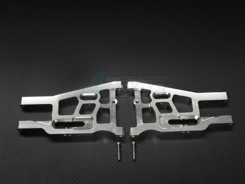 GPM Racing HPI Trophy 3.5 Aluminum Front Lower Arm - 1 Pair Set Silver