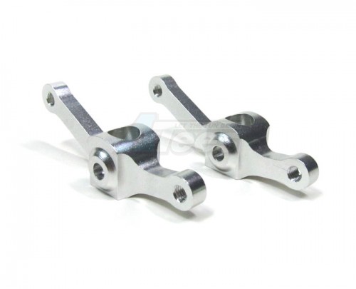 GPM Racing Tamiya 1/14 Truck (Globe Liner) Aluminum Front Knuckle Arm 1 Pair Silver