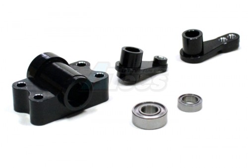 GPM Racing Tamiya 1/14 Truck Scania R620 (6x4 Highline) Aluminum Steering Assembly Set Black