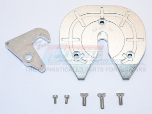 GPM Racing Tamiya 1/14 Truck (1838LS) Aluminum Coupler Turntable Hitch For 1:14 Tamiya Tractor Truck And Trailer - 7Pc Set Silver