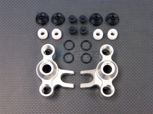 GPM Racing Traxxas E-Maxx Aluminum Front / Rear Steering Block 1 Pair Red