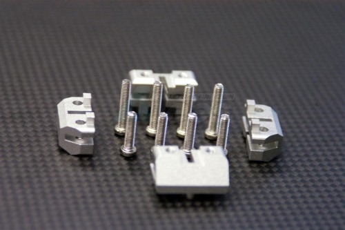GPM Racing Traxxas Revo Aluminum Servos Mount- 2 prs set Silver