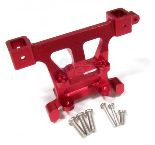 GPM Racing Traxxas Revo Aluminum Rear Body Post Mount With Screws -1 Piece Set Red