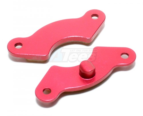 GPM Racing Traxxas Revo Aluminum Brake Pad Side Plate With Fibre Calipers - 1Pair Red