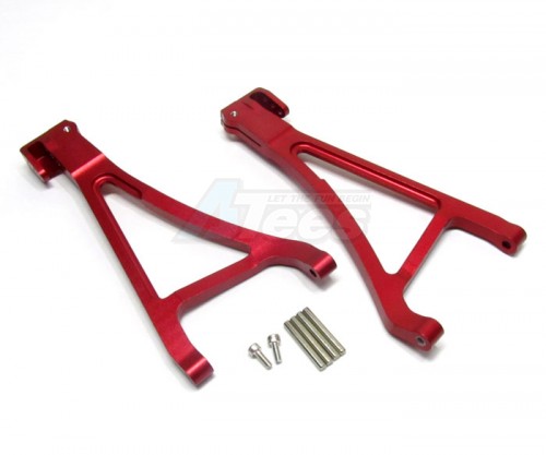 GPM Racing Traxxas E-Revo Aluminum Front Lower Arm (Sandwich Design With Screws + Pins + Delrin Collars) 1 Pair Set Red