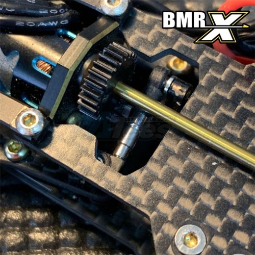 GPM Racing Traxxas E-Revo Aluminum Rear Upper Arm (Sandwich Design With Screws + Pins + Delrin Collars) 1 Pair Golden Black