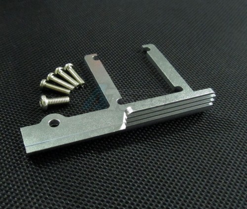 GPM Racing Traxxas Revo Aluminum Engine Bottom Heat Sink Mount With Screws - 1pc Set Silver