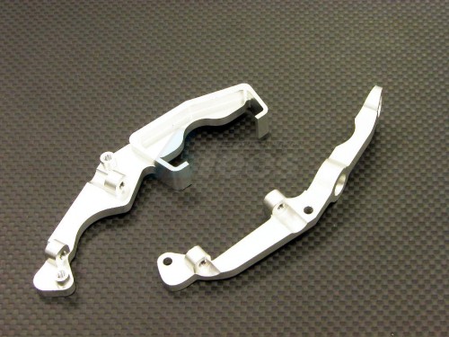 GPM Racing Traxxas Revo Aluminum Engine Mount Side Supporter 2 Pieces Silver